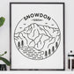 Three Peaks Challenge Print Set - Ben Nevis, Scafell Pike & Snowdon Posters