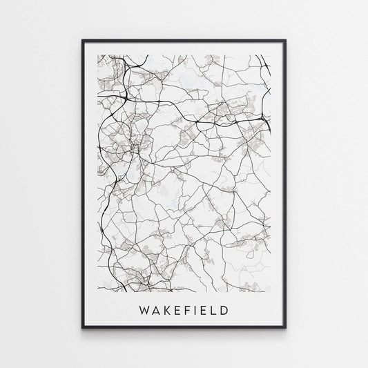 Wakefield Map Print
