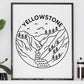 Yellowstone National Park Poster - Wyoming Print
