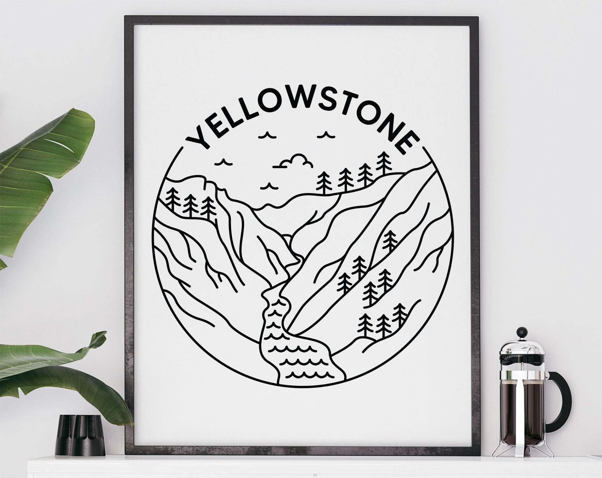 Yellowstone National Park Poster - Wyoming Print