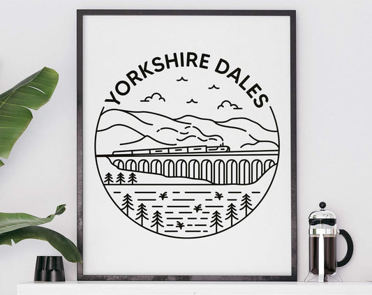 Yorkshire Dales Print - National Park, Ribblehead Viaduct Poster
