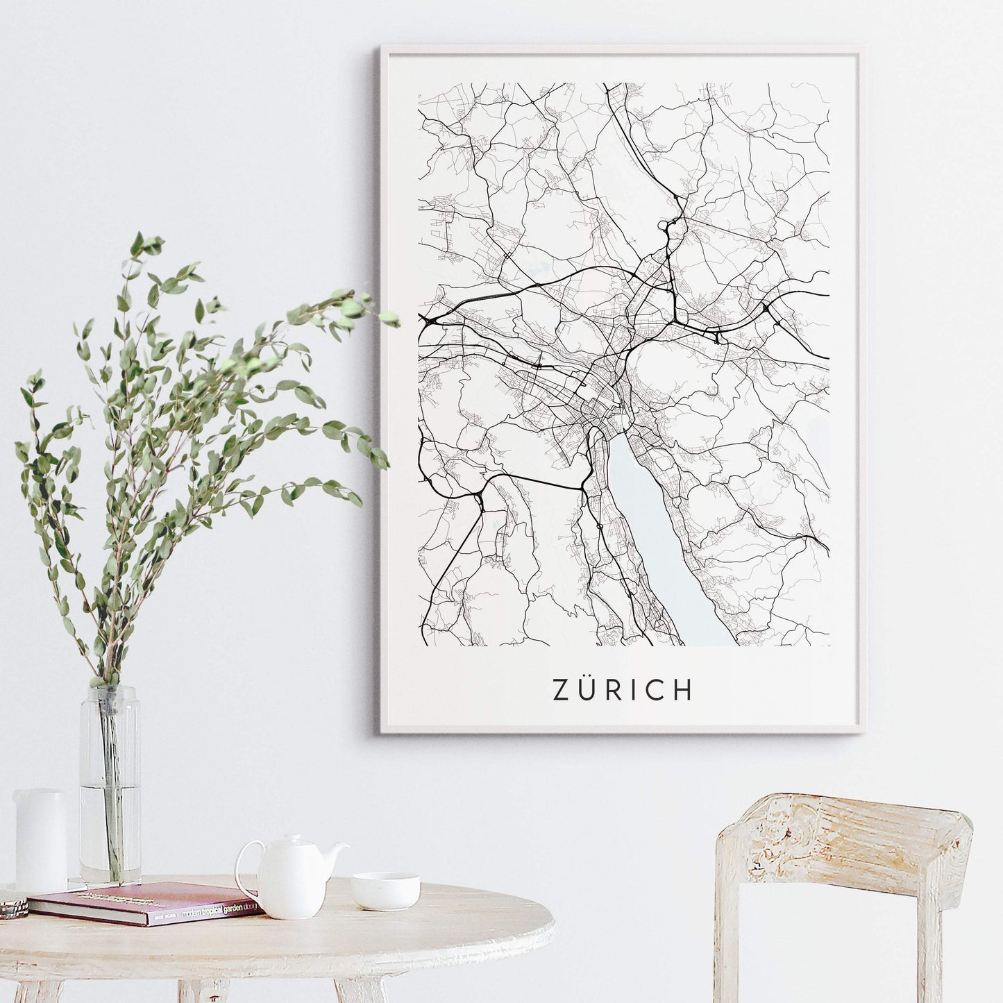 Zurich Map Print - Switzerland